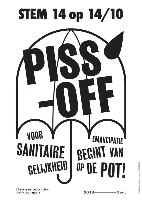 PISS OFF campagne affiche WIT